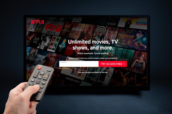 Netflix logo displayed on a TV screen